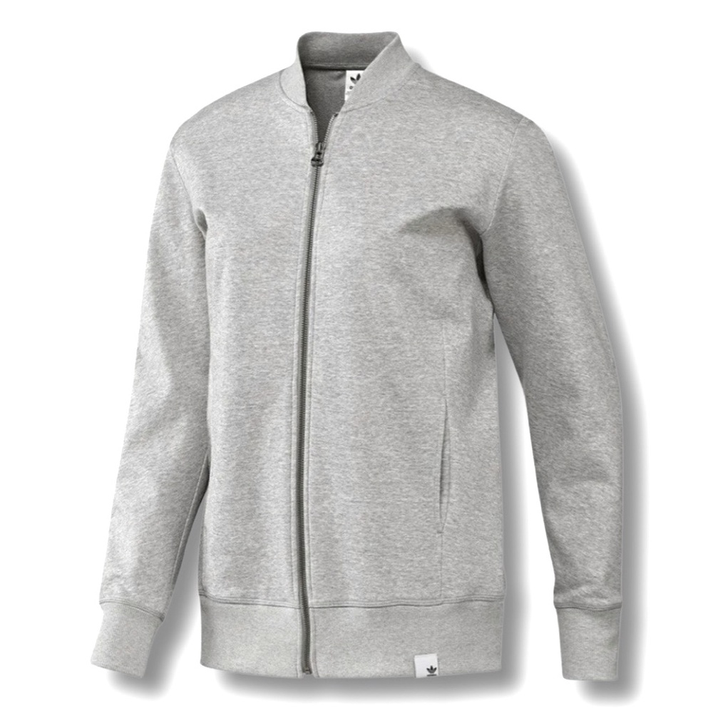 EUC - Adidas Originals XBYO Women’s Full-Zip Bomber Jacket - Gray Small - Picture 1 of 9